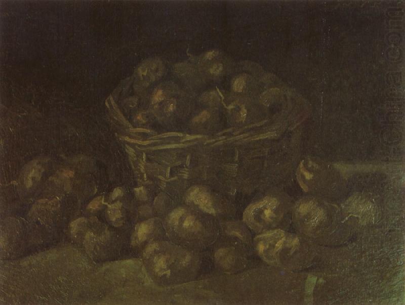 Vincent Van Gogh Still life with a Basket of Potatoes (nn04) china oil painting image